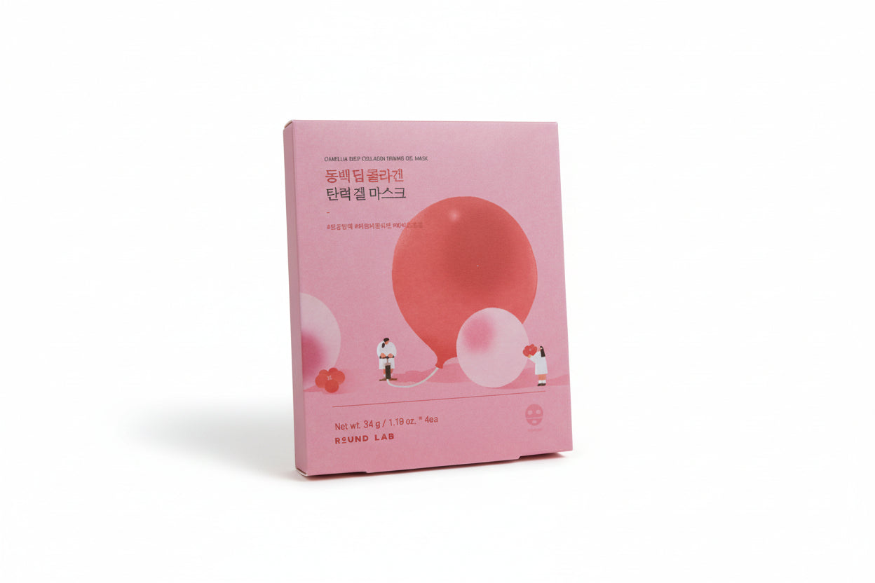 Round lab Camellia Deep Collagen firming gel mask (4P)